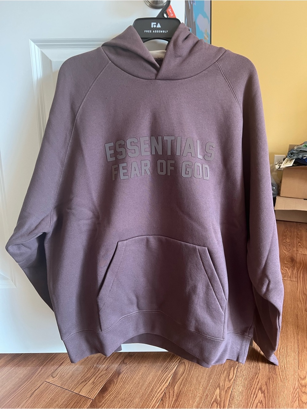 Fear of God Essentials Hoodie in Mauve Plum